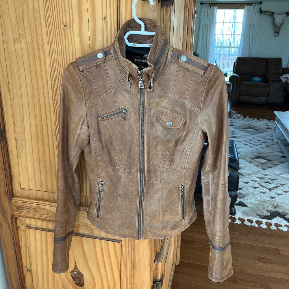 DANIER Italian Genuine Leather Womens jacket